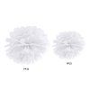 Pompom v tvare bieleho kvetu 35 cm