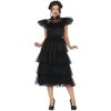 Dekliški kostum - Wednesday črna obleka