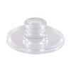 clear glass round taper candle holder dia 8 9cm x 3 5cm