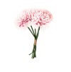 bunch of 6 dahlia pastel pink 26cm