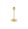 shiny gold metal candle holder dia 7cm x 15cm