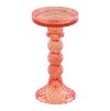 tangerine glass candleholder macarena big size dia 8 8cm x 16 7cm