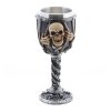 prisonner skull resin chalice dia 7cm x 19cm