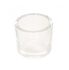 round glass candleholder dia 6 5cm x 5 7cm