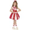 Otroški dekliški kostum navijačice - rdeč
