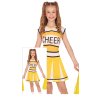 Otroški dekliški kostum navijačice – rumen