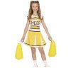 Otroški dekliški kostum navijačice – rumen