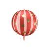 Fóliový balón - Star ball červený 50 cm