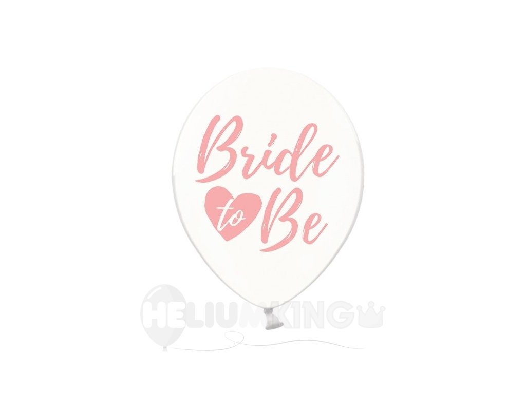 Balónik - Priesvitný s ružovým nápisom Bride to Be