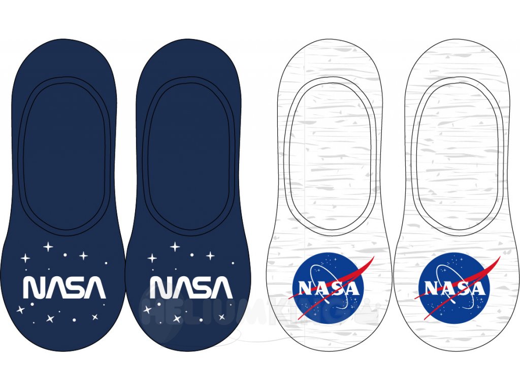Sada 2 párov dámskych ponožiek - NASA mix