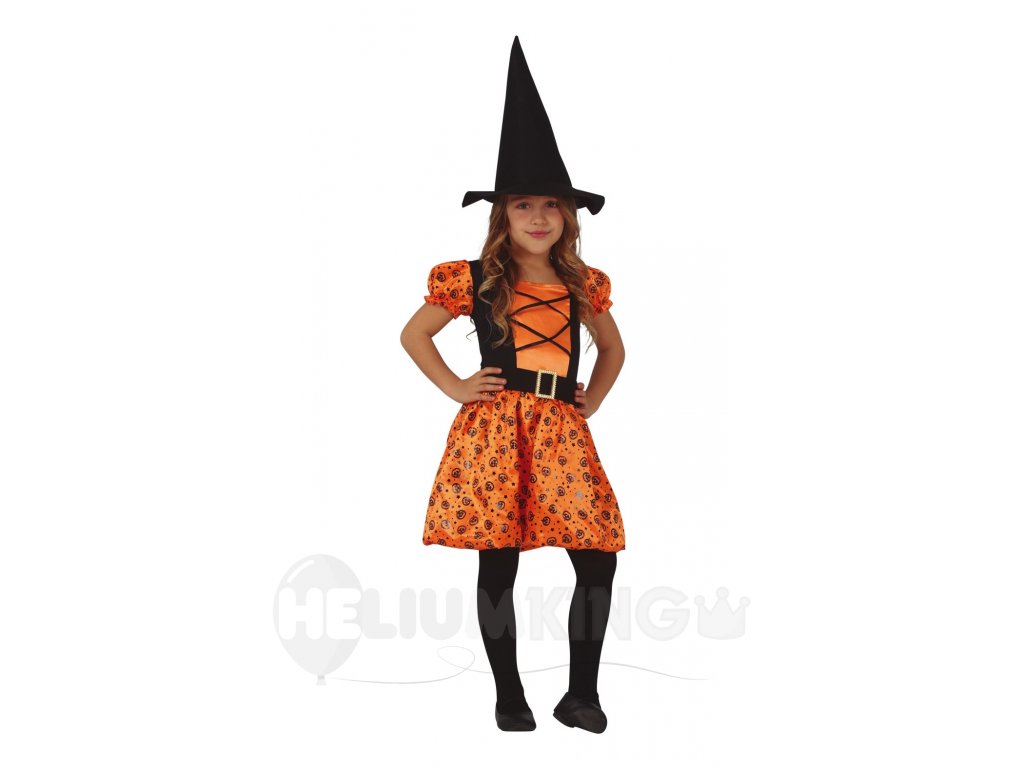 Dievčenský kostým - Tekvicová čarodejnica