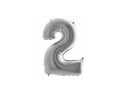 Balón číslo 2 malé strieborné 35 cm
