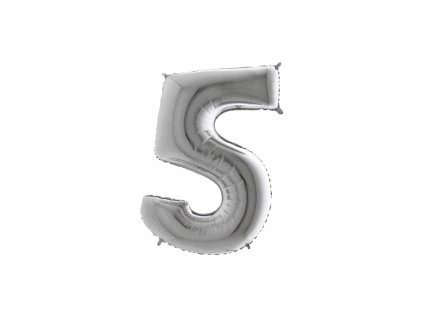 Balón číslo 5 malé strieborné 35 cm