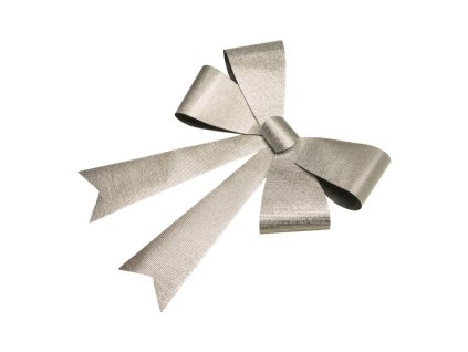 Veľká mašla - strieborná 71 x 86 cm