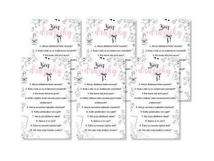 Set kvízov pre družičky - Simple