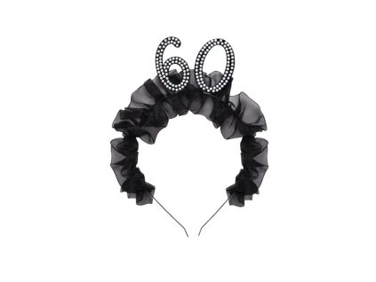 Čelenka ''60'' s volánikmi a perličkami