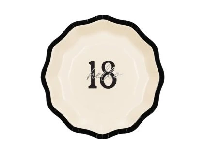 Papierové taniere - ''Hello 18'' 18 cm
