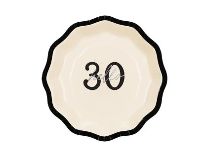 Papierové taniere - ''Hello 30'' 18 cm