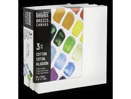 6973350292804 LQX BASICS CANVAS 20X20CM X3 [FRONT]