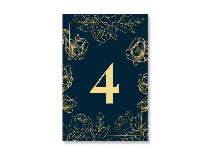 Čislo stola - Orient Gold