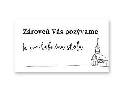 Kartička k stolu - Classic