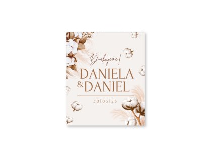 Visačka na darček - Boho