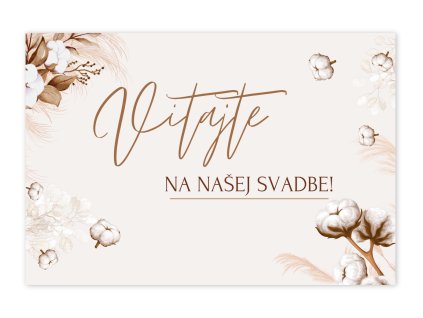 Uvítacia tabuľa - Boho