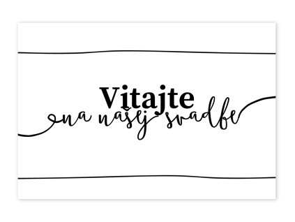 Uvítacia tabuľa - Classic