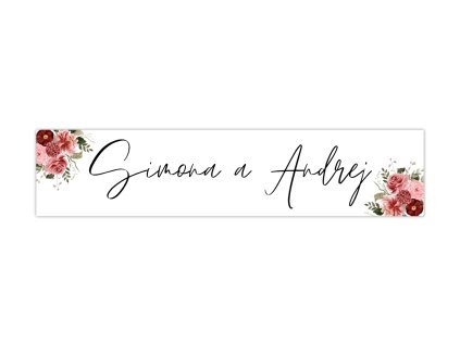 Svadobná ŠPZ - Bordó 2ks