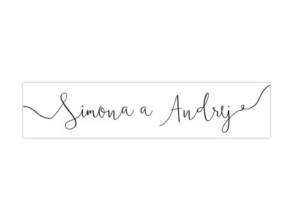 Svadobná ŠPZ - Classic 1ks