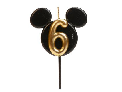Narodeninová sviečka 6 - Mickey Mouse