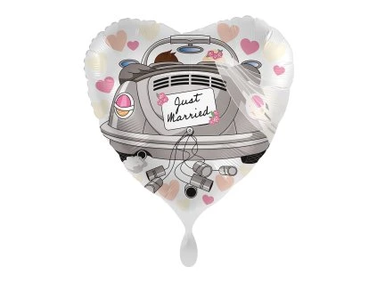 Fóliový balón - Just Married 43 cm