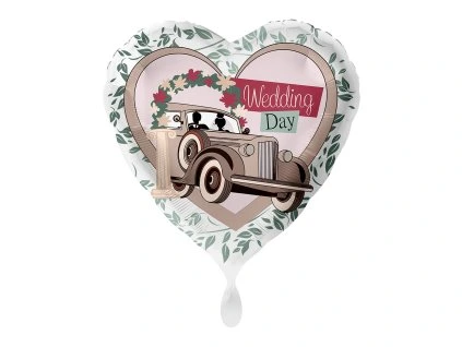 Fóliový balón - Wedding Day 43 cm