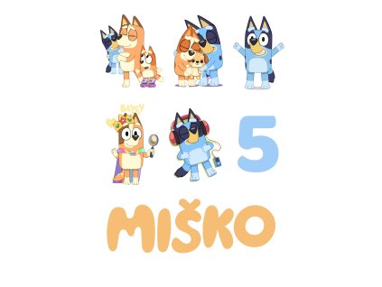 Jedlé personalizované obrázky - Bluey