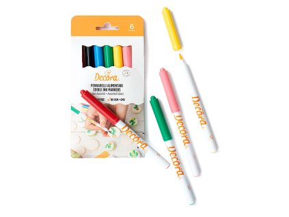 Jedlé fixky na kreatívne zdobenie - Set 6 farieb