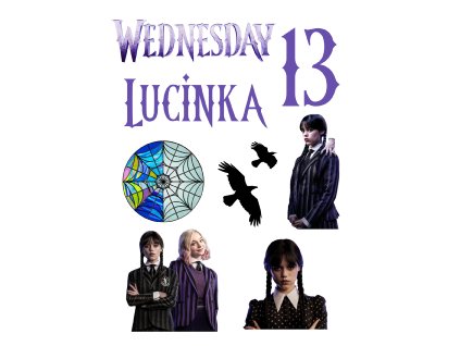 Jedlé personalizované obrázky - Wednesday