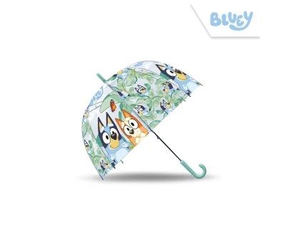 Detský dáždnik - Bluey transparentný