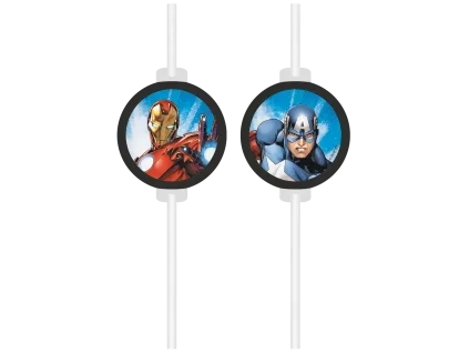 eng pl Paper Straws Avengers 22 cm 4 pcs 3730 1