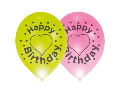 LED balónik Happy Birthday 1 ks