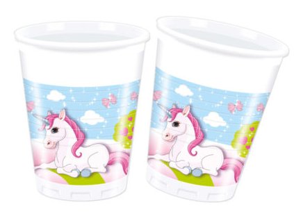 Poháre Jednorožec 8 ks