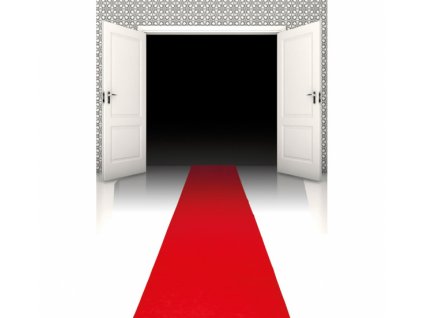 Červený koberec Hollywood 450 x 61 cm