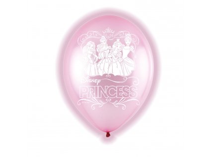 Latexové balóny LED Disney Princezné 5 ks