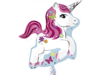 unicorn super shape foil balloon 58 cm 24775