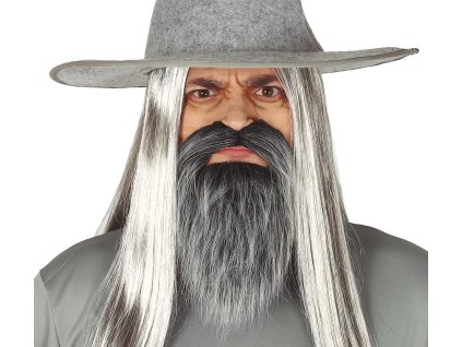 Brada s fúzikmi čiernosivá (Gandalf)