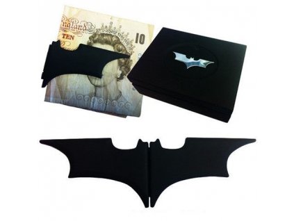 Skladací klip na peniaze - Batarang (čierny)