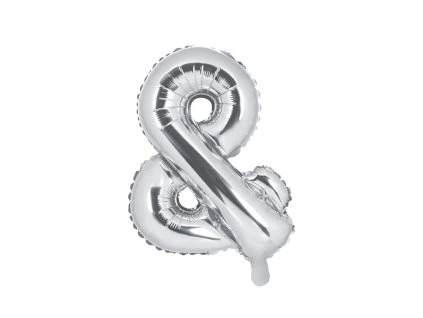 Fóliový balón Mini - Symbol & 35cm strieborný