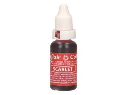 Tekutá farba Scarlet - Červená 14 ml