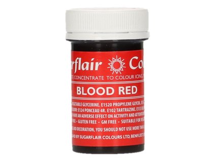 Gélová farba Blood Red - Červená 25 g