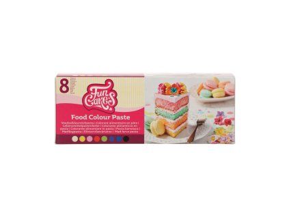 Sada ôsmich jedlých gélových farieb FunCakes