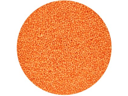 Cukrové guličky Nonpareils  Orange - Oranžové 80 g